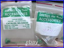 Vintage Dremel Store Display Case Wood Cabinet Accessory Center 41pc 1960s