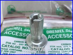 Vintage Dremel Store Display Case Wood Cabinet Accessory Center 41pc 1960s