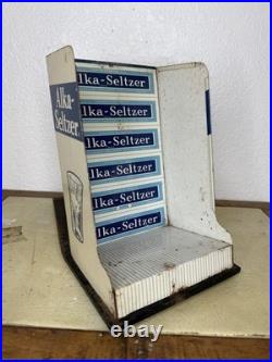 Vintage Drug Store Counter Advertising Alka-Seltzer Display Rack Tape Dispenser