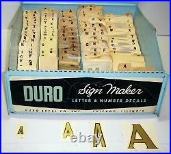 Vintage Duro Decals Store Display & Over 1200 Decals