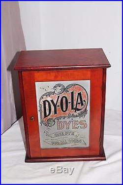 Vintage Dyola (Dy-O-La) 2 Door Dye Cabinet