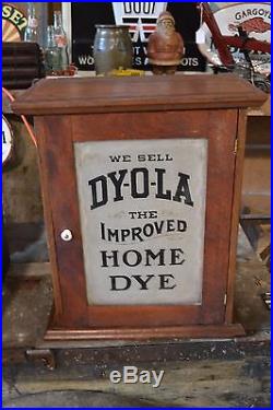 Vintage Dyola (Dy-O-La) Dye Cabinet