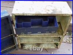 Vintage E-Z Tire Repair Advertising Display Wall Cabinet