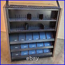 Vintage EVEREADY Batteries Spinning Counter Top Display Case 14 x 12 x 17