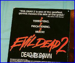 Vintage EVIL DEAD 2 DEAD BY DAWN (incomplete) hanging video store display