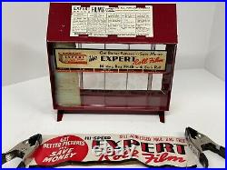 Vintage EXPERT Roll Film 35mm Camera Store Display Advertising Storage Rack RARE