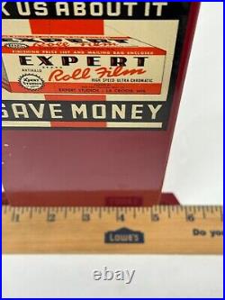 Vintage EXPERT Roll Film 35mm Camera Store Display Advertising Storage Rack RARE