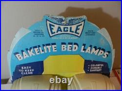 Vintage Eagle Bakelite Bed Lamps Store Display- Vintage Light- Vintage Bakelite