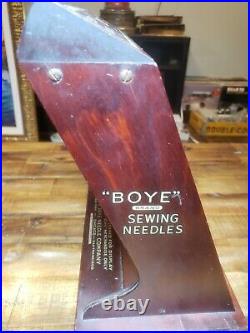 Vintage Early 1900s Boye Sewing Needles Cabinet Store Display Case