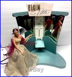 Vintage Elgin Petite Motion Watch Advertisement Window Display 40's Doll