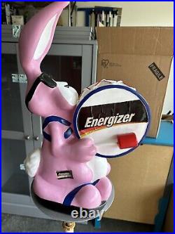 Vintage Energizer Bunny Store Display Hard Plastic Blowmold 21 Inches Tall