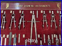 Vintage Engineer salesman sample Durer Drawing Instrument Display