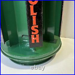 Vintage Esquire Boot & Shoe Polish Advertising Store Counter Metal Display