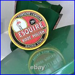 Vintage Esquire Boot & Shoe Polish Advertising Store Counter Metal Display