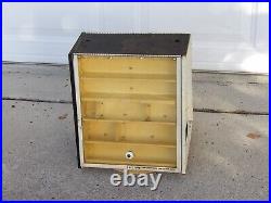 Vintage Eveready Batteries Spinning Store Counter Top Display Case Cabinet Ad