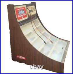 Vintage Eveready Batteries Store Display Battery Tester Tested Working Wood ++