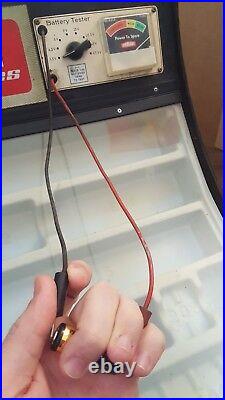 Vintage Eveready Batteries Store Display Battery Tester Tested Working Wood ++