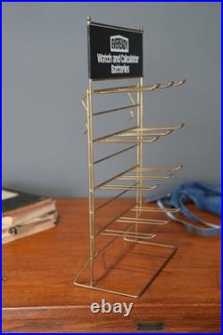 Vintage Eveready Calculator Watch Battery Store Display Rack Metal Countertop