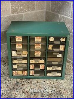 Vintage Eveready Miniature Lamps General Store Metal Display Case 9x10x6 21c