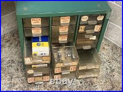 Vintage Eveready Miniature Lamps General Store Metal Display Case 9x10x6 21c