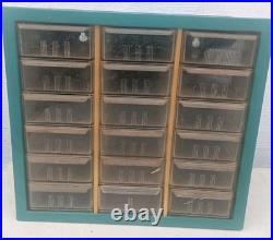 Vintage Eveready Miniature Lamps Metal Cabinet