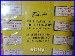 Vintage Eversharp Erasers New Old Stock Store Display 5.5 X 13 RARE