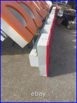 Vintage FAMILY DOLLAR Lighted Store Sign Architectural Steel ALLEN INDUSTRIES US