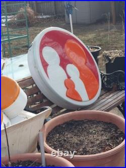 Vintage FAMILY DOLLAR Lighted Store Sign Architectural Steel ALLEN INDUSTRIES US