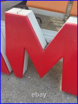 Vintage FAMILY DOLLAR Lighted Store Sign Architectural Steel ALLEN INDUSTRIES US