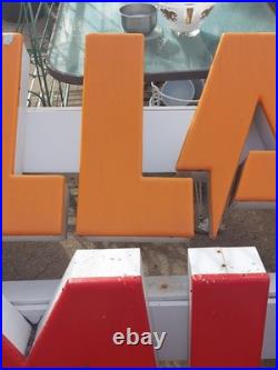 Vintage FAMILY DOLLAR Lighted Store Sign Architectural Steel ALLEN INDUSTRIES US