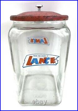 Vintage FROM THE HOUSE OF LANCE Cookie/Cracker Jar With LidStore Display13
