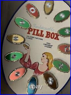 Vintage Fashionable Pill Box Advertising Advertisement Store Display 1960s