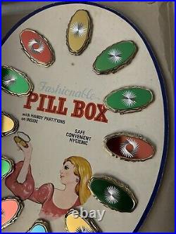 Vintage Fashionable Pill Box Advertising Advertisement Store Display 1960s