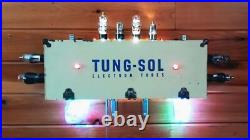 Vintage Folk Art Lighted Sign Advertising Display Tung-Sol Electron Power Tube