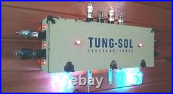 Vintage Folk Art Lighted Sign Advertising Display Tung-Sol Electron Power Tube