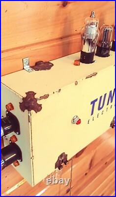 Vintage Folk Art Lighted Sign Advertising Display Tung-Sol Electron Power Tube