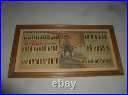 Vintage Framed Minuteman Speer Bullets Display Board Ammo Advertising 1960s