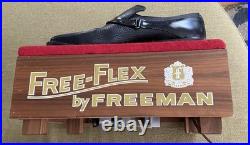 Vintage Freeman Dress Shoes Lion Sign Store Display Motorized Working Free-flex