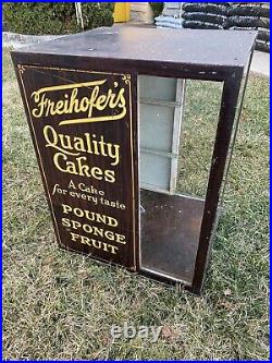 Vintage Freihofer's Cake Display Cabinet/countertop Display General Store