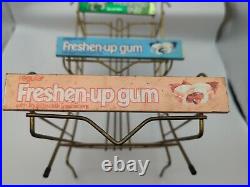 Vintage Freshenup freshen-up Gum Metal Peppermint Spearmint Display Rack Shelves