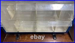 Vintage GE Auto Lamp-Bulb Countertop Display Cabinet-with 1 Shelf & 3 Tilt Drawers