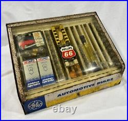 Vintage GE Automotive Dealer Bulb Display Brake Light Headlight with Bulbs NOS VTG