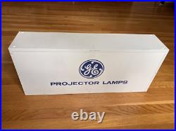 Vintage GE Projector Lamps Metal Store Display + GE Logo Sign by A. M. D. Co. USA