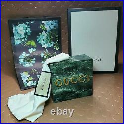 Vintage GUCCI Decor Store Display Bookend Green with GUCCI Gift bags & Box
