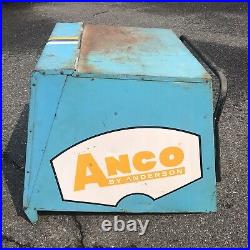 Vintage GULF gas oil station ANCO windshield wiper display cabinet