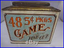 Vintage Game Fine Tobacco Store Bin Counter Display Advertising Exc Cond 894-s