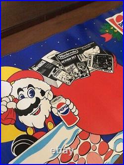 Vintage GameBoy NES Nintendo Store Display Sign Pepsi Christmas Mario Promo 1989