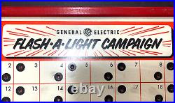 Vintage General Electric STORE DISPLAY FLASHLIGHT CAMPAIGN 60 CHANCES TO WIN