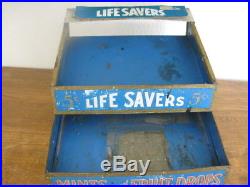 Vintage General Store 5 Cent Life Savers Candy Counter Top Display NO RESERVE