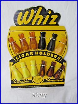 Vintage General Store Countertop Display Whiz Cigar Holders Collect Tobacciana